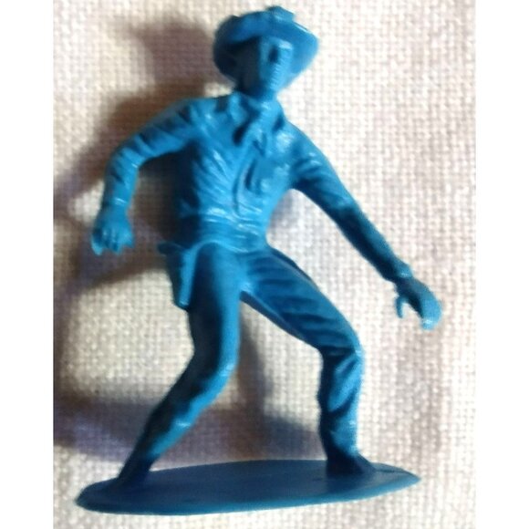 Cowboys Indians Plastic Toy Lot Vintage 28 Pieces Horses Western Style Figures - Picture 14 of 15